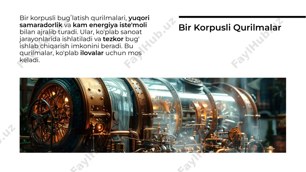 bir korpusli bugʻlatish qurilmalari, bugʻlatish usullari - Page 3