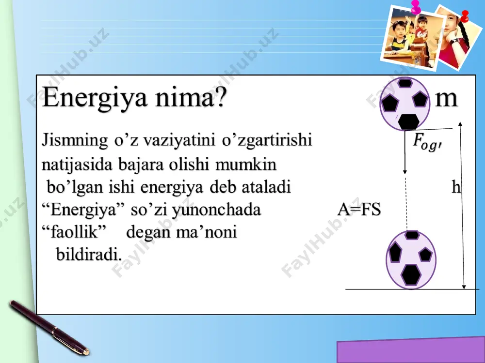 potensial energiya va unga doir masalalar yechish - Page 4