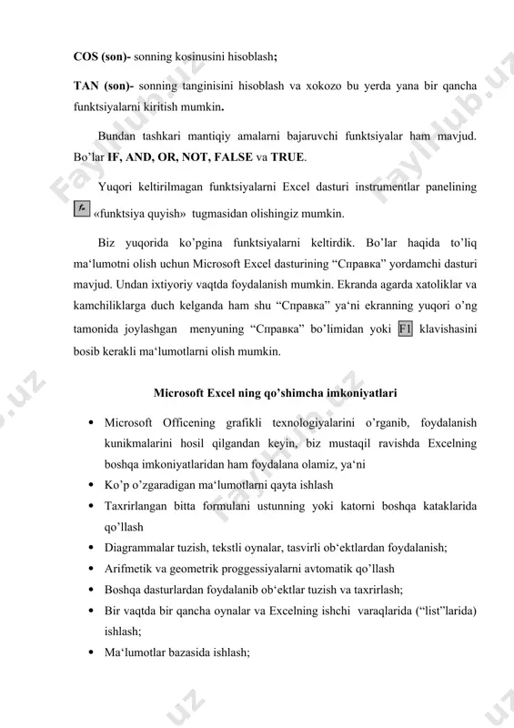 ms excel elektron jadvali yordamida amaliy masalalarni yechish - Page 4