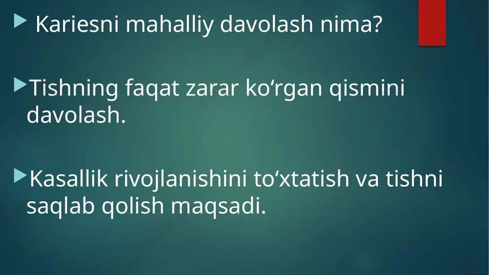 kariesni mahalliy davolash usullari - Page 4