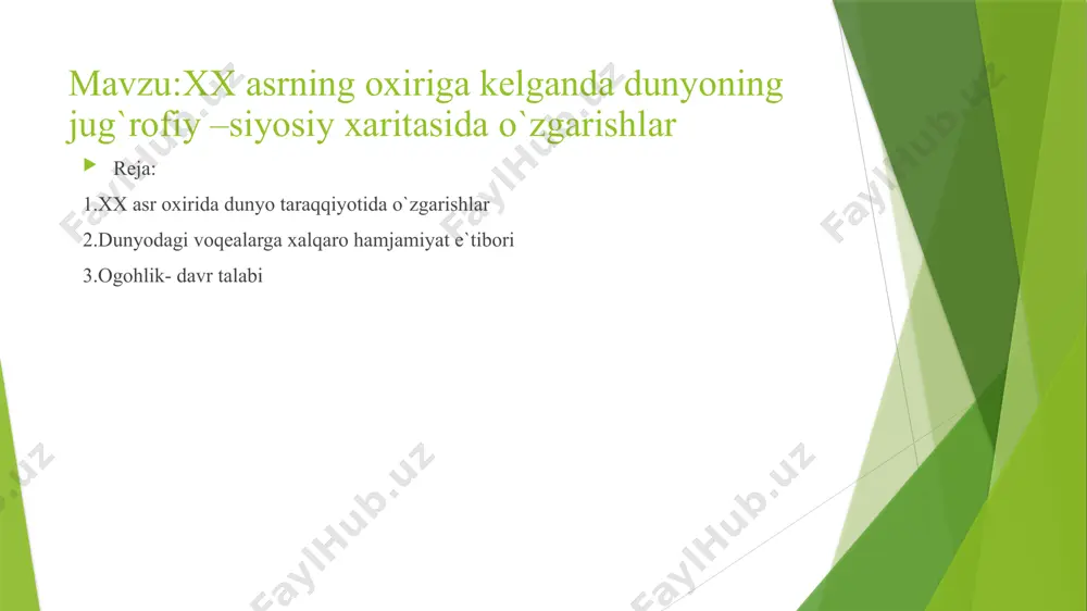 qidagi konvensiyani imzoladi bugungi kunda terrorchilik uslublari ancha kengayganini ta’kidlash zarur. 1970-yillarda biror shaxs yoki siyosiy arbobga qarshi uyushtirilgan terror amaliyoti ko‘proq uchragan bo‘lsa, hozirda jam oat joylarida, samolyot, avtobus va poyezdlarda portlashlarni sodir etish orqali ko‘plab tasodifiy kishilarning qurbon bo‘lishiga olib keladigan qo‘poruvchilikni amalga oshirishga e’tibor berilmoqda. ekspertlarning fxkricha, bunday harakatlar birinchi navbatda jabrlanganlardan ko‘ra, uning guvohlariga qaratilgan bo£ladi. muayyan mamlakat hududida sodir etilgan terrorchilik xurujida yuqorida qayd etilgan u yoki bu belgilarning bo‘lishi, unga xalqaro maqom berilishi va shundan kelib chiqib, unga mos choralar ko‘rilishiga olib keladi. xalqaro terrorizm tushunchasi davlatlar, xalqaro tashkilotlar, siyosiy partiya va harakatlarni beqarorlashtirishga qaratilgan siyosiy qo‘poruvchilik faoliyatini ifodalaydi. u alohida siyosiy arboblarni o'ldirish yoki ularga qasd qilish orqa12 и xalqaго ijtimoiy-siyosiy aks-sado beradigan buzg‘unchi siyosiy harakatlarni ifodalash uchun ham ishlatiladi. terrorchilik harakatlarining: — xalqaro huquq himoyasidagi obyekt yoki subyektlarga qarshi qaratilgani; — davlatlar chegaralarini buzish orqali amalga oshirilishi; — a’zolari lkki yoki undan …