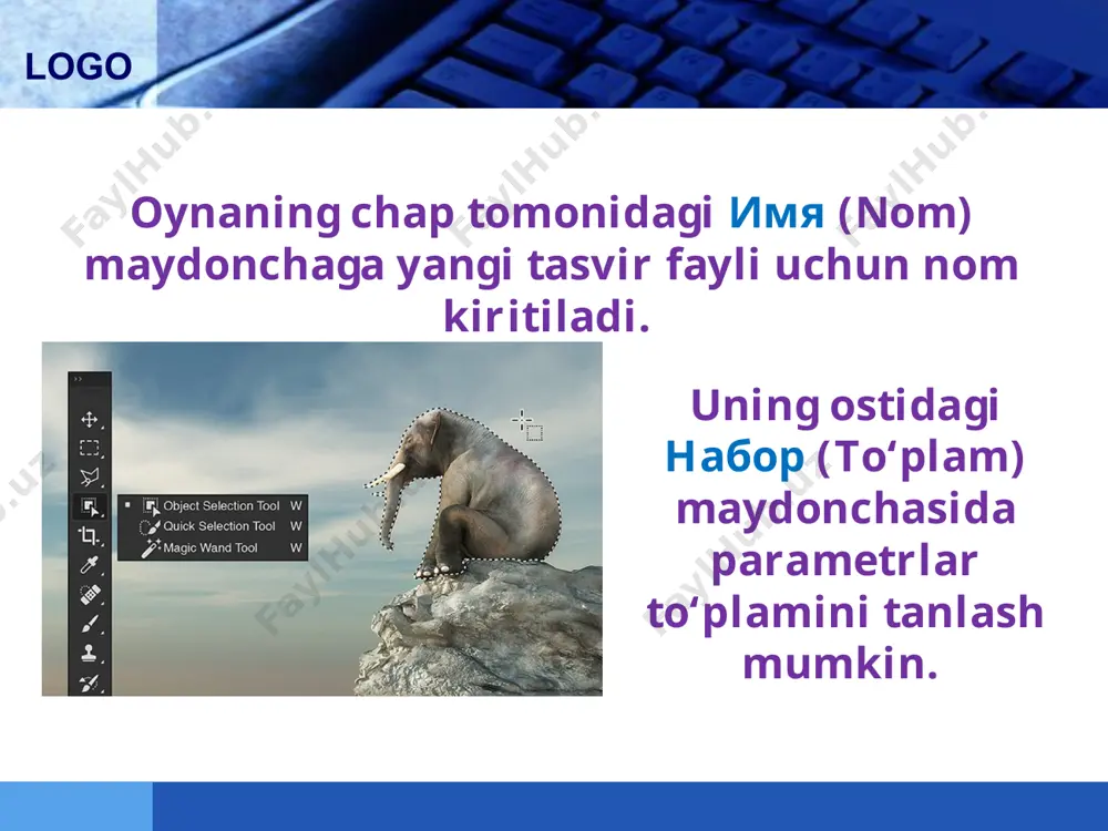 photoshopda grafik obyekt fayllari bilan ishlash 11-sinf - Page 5