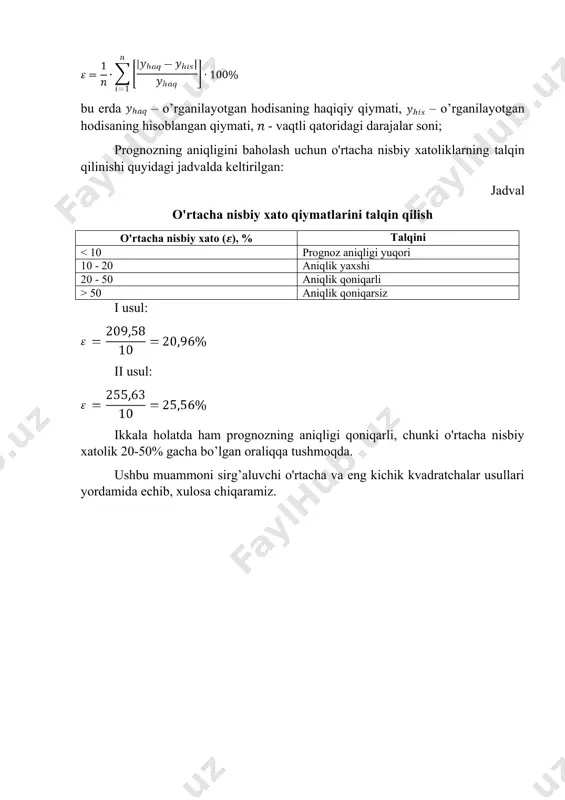 trendlarni ekstrapolyatsiya usuli - Page 3