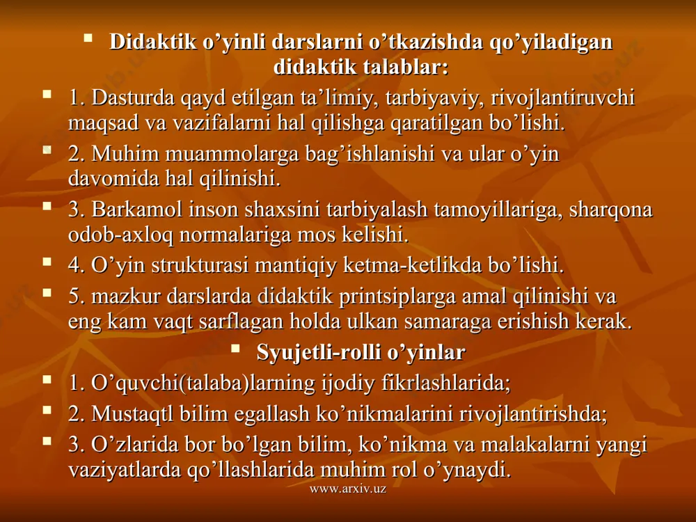 didaktik o`yinli texnologiyalar - Page 5