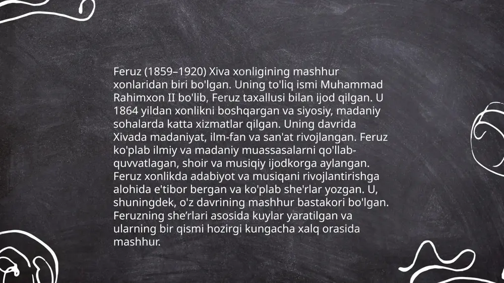 xiva adabiy muhitida feruz va komil xorazmiy ijodi - Page 4