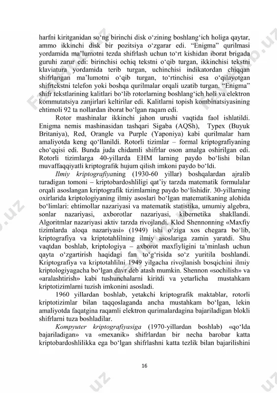 axborotlarni himoyalashning klassik usullari - Page 4