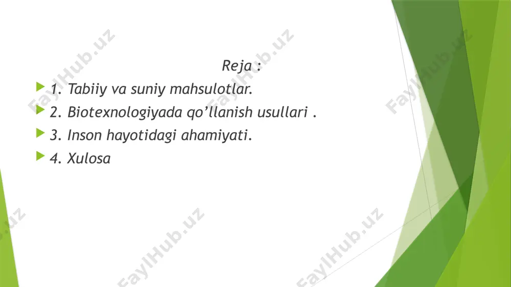 a. ular hech qachon orqaga qaytib, o'z tabiati uchun jang qiladilar. odamlar salomatligi va tabiat muvozanatining yomonlashuvining eng katta omillaridan biri bu noto'g'ri, ongsiz va mas'uliyatsiz amalga oshiriladigan an'anaviy qishloq xo'jaligi amaliyotidir. sanoatlashtirish harakatlari, texnologik o'zgarishlar, aholining tez ko'payishi, iqlim o'zgarishi va global isish, ayniqsa, xx asrda qishloq xo'jaligidagi maydonlarning zararlanishi, suv resurslarining kamayishi va atrof-muhitning ifloslanishi oshdi. atrof-muhitga eng katta zarar qishloq xo'jaligida ishlab chiqarishni ko'paytirish uchun ishlatiladigan turli xil kimyoviy moddalar tufayli bo'ldi. ta'rifga ko'ra, tabiiy tushuncha sun'iy yoki texnogen bo'lmagan, tabiatda topilgan yoki ishlab chiqarilgan narsani anglatadi. bugungi kunda tabiiy mahsulotlar haqida gap ketganda, dorivor o'simliklar, o'simlik aralashmalari, parhez qo'shimchalari yoki alternativ tibbiyot haqida gap ketmoqda. oziq-ovqat sanoatida tabiiy manbalardan olingan yoki olingan oziq-ovqat mahsulotlari tabiiy mahsulotlar deb ta'riflanadi. aslida, ongli odamlarning sog'lom turmush tarziga bo'lgan talablari, kasalliklarning oldini olish va atrof-muhitni muhofaza qilish tabiiy va organik dehqonchilikda eng muhim ustuvor vazifalardandir. bugungi kunda an'anaviy mahsulotlarga alternativa …