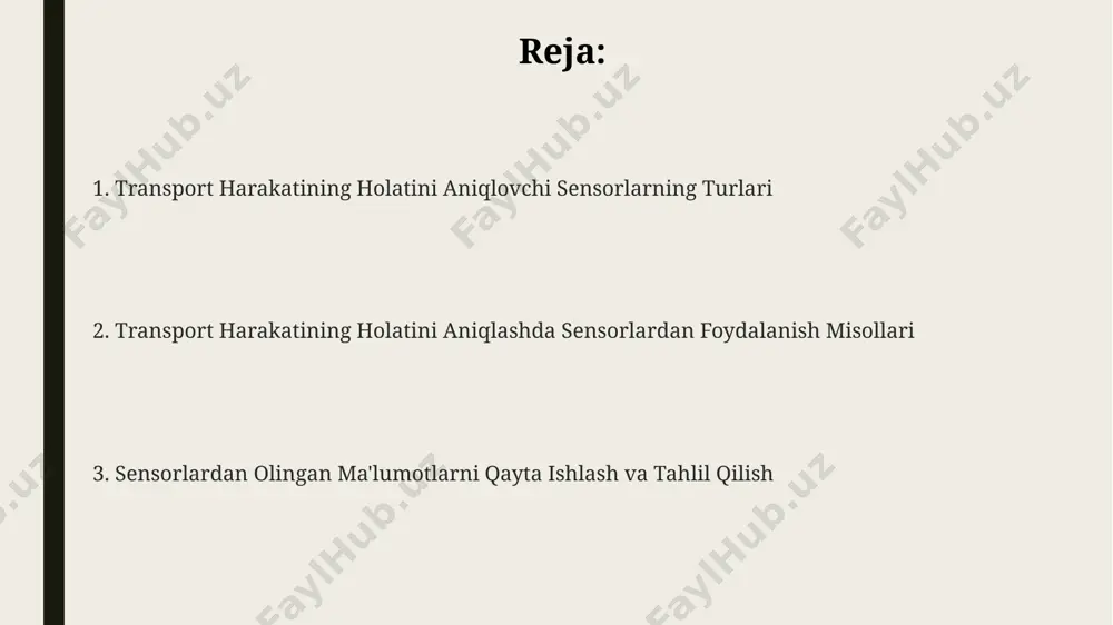 o'lchab, 0.1 gradusgacha aniqlikda burchak pozitsiyasini aniqlay oladi. aylanish sensorlari, masalan, magnitli kodlovchilar, transport vositasining g'ildiraklarining aylanish tezligini 1000 rpm gacha aniqlik bilan o'lchab, harakat parametrlarini hisoblab chiqadi. harakat sensorlari turlari gps, glonass va galileo kabi ko'p sun'iy yo'ldosh navigatsiya tizimlari bilan birgalikda ishlatiladigan harakat sensorlari transport vositasining koordinatalarini aniq va yuqori aniqlikda aniqlash imkonini beradi, aniqlik 1 metrdan kam bo'lishi mumkin. harakat sensorlarining 3 o'lchovli tezlashuv o'lchovlari, giroskoplar va magnitometrlarni birlashtirgan imu (inertial measurement unit) tizimlari aniq harakat holatini aniqlash imkonini beradi, bu esa 100 ggacha bo'lgan tezlanishlarni o'lchashga qodir. optik oqim sensorlari, masalan, cmos sensorlari, transport vositasining nisbiy tezligini va yo'nalishini aniqlash uchun atrof-muhitdagi tasvirlarni tahlil qiladi, bu esa 10 fpsgacha bo'lgan kadr tezligida ishlashga imkon beradi. gps va navigatsiya sensorlari gps sensorlarining aniqligi atmosfera sharoiti, signalning toʻsiqlarga duch kelishi kabi omillarga bogʻliq boʻlib, shahar sharoitida 5 metrgacha, ochiq maydonlarda esa 1 metrgacha aniqlikka erishish mumkin. koʻpgina zamonaviy …