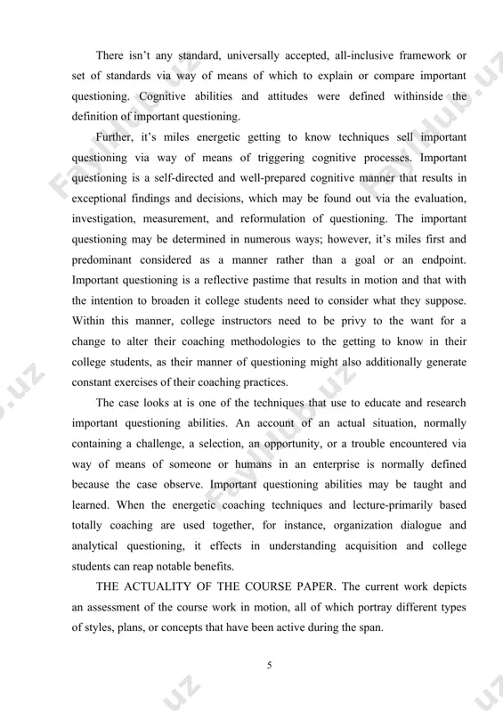 lly coaching are used together, for instance, organization dialogue and analytical questioning, it effects in understanding acquisition and college students can reap notable benefits. the actuality of the course paper. the current work depicts an assessment of the course work in motion, all of which portray different types of styles, plans, or concepts that have been active during the span. the actuality of the course paper. the current work depicts an assessment of the course work in motion, all of which portray different types of styles, plans, or concepts that have been active during the span. the aim of the course paper seeks to figure out the role of case study pedagogical technology for the development of communicative competence, as well as modern pedagogical technologies in the formation of students’ communicative competence and the usage of modern technologies in the formation of communicative competencies in the process of teaching foreign …