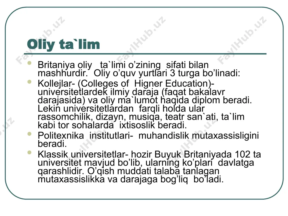 buyuk britаniya tа'lim tizimi - Page 5