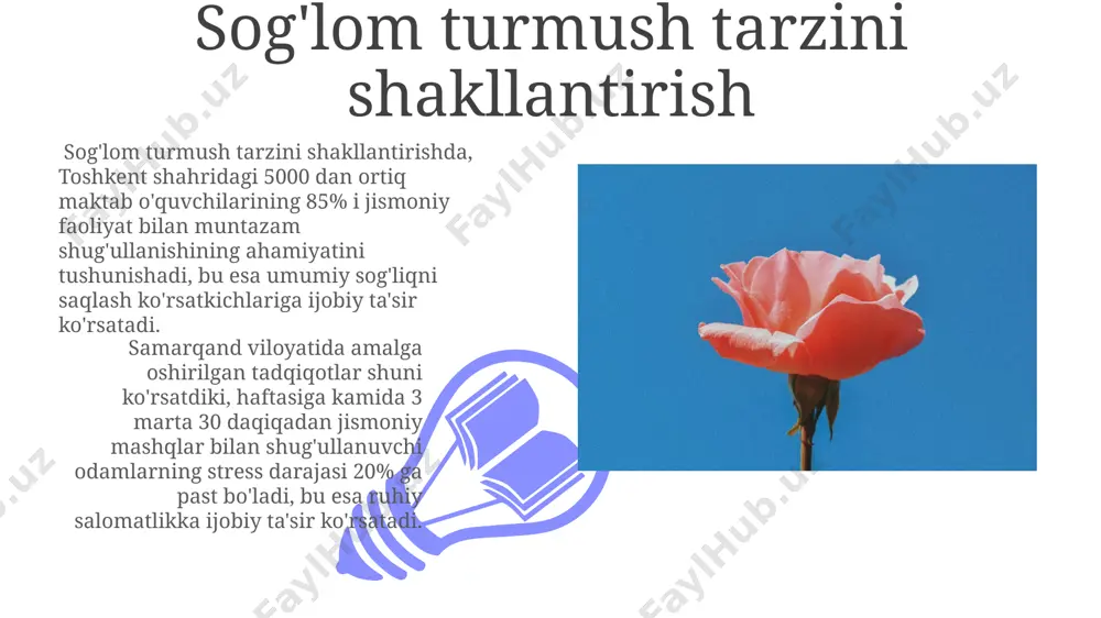 iyod bitiruvchilarni, badiiy gimnastika va raqs sohasiga yuqori malakali mutaxassislarni tayyorlab chiqargan. sportning estetik jihatlari futbol, basketbol kabi jamoaviy o'yinlarda 11 yoki 5 o'yinchining harakatlarining sinxronligi va uyg'unligi ham estetik jihatdan yuqori baholanishi mumkin, ayniqsa, braziliya futbolchilarining o'yini kabi. sportning estetik jihatlari 19-asr oxiri va 20-asr boshlarida, masalan, olimpiya o'yinlarida, chiroyli harakatlar va o'yin texnikasining mukammalligi bilan baholanib, 5 balldan yuqori baholarga ega bo'lgan. e'tiboringiz uchun rahmat @taqdimot_robot image4.jpg image5.jpg image6.jpg image7.jpg image8.jpg image9.jpg image10.jpg image11.jpg image12.jpg image1.jpeg image2.jpeg image3.jpeg