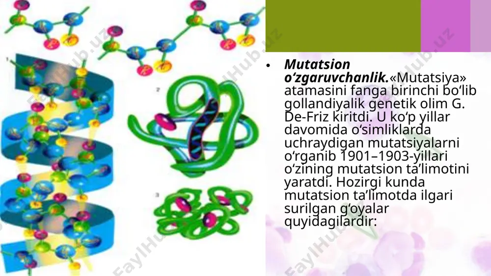 o‘zgaruvchanlikning umumiy qonuniyatlari. 10 - sinf - Page 5