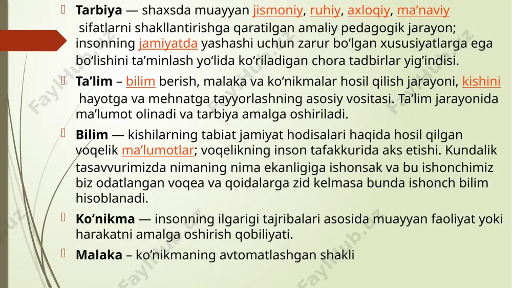 o‘zbekiston respublikasida ta’lim izimini rivojlantirishning konseptual asoslari - Page 4