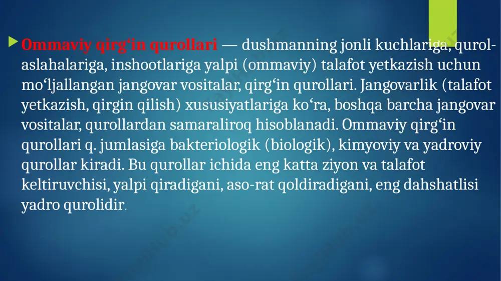 ommaviy qirg’in qurollari tasnifi - Page 3