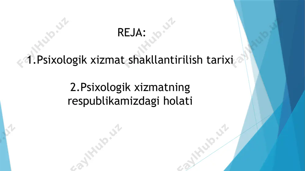 n. ko`pchilik sharqiy yevropa mamlakatlarida maktab psixologik xizmati tuman yoki viloyat psixologik-pedagogik markazlari shaklida tashkil etilgan. masalan, 1980 yilda chexoslavakiyada tarbiya masalalari bo`yicha modda maktab to`g`risidagi qonunga kiritildi. psixologik xizmatning asosiy mazmuni – sog`lom shaxsning o`sishini ta'minlash, shaxs rivojlanishidagi turli qiyinchiliklarni korreksiya qilish, kasb tanlash muammolaridir.chexoslavakiyadagi psixolog maslahatchining asosiy funktsiyasi psixodiagnostik faoliyatdan iboratdir. sobiq sovet psixologiyasida bolalar tarbiyasi va ta'limida psixologiyadan foydalanish borasida urinishlar pedologiya doirasida vujudga keldi. pedologiya rivojlanayotgan va o`sayotgan shaxsning barcha biologik va ijtimoiy xususiyatlarini qamrab oluvchi fandir. 1936 yilda pedologik qarashlarni to`xtatish haqida qaror qabul qilindi, shu bilan birga rus psixologlari amalga oshirayotgan bola psixologiyasidagi ijobiy izlanishlar ham to`xtab qoldi. faqat 60 yillarning oxiriga kelib, psixologlarning maktab ishida amaliy ishtirok etishi qayta tiklandi. sobiq sovet ittifoqida birinchi bo`lib estoniyada 1975 yilda maktabda psixologik xizmat tashkil etildi (rahbari x.i.liymets, yu.l.sierd bo`lib, tarbiyasi qiyin o`smirlar uchun maxsus maktablarda ish olib bordilar). rossiyada 1982 yilda maktablarda psixolog shtati ochildi. …
