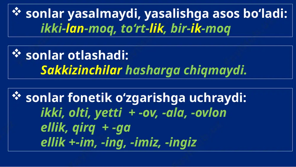 raqamidan so‘ng chiziqcha yoziladi: 9-sinf, 30-dekabr. tartib sonlar rim raqamlari bilan ifodalanganda esa, chiziqcha qo‘yilmaydi: xx asr image1.jpeg image2.png