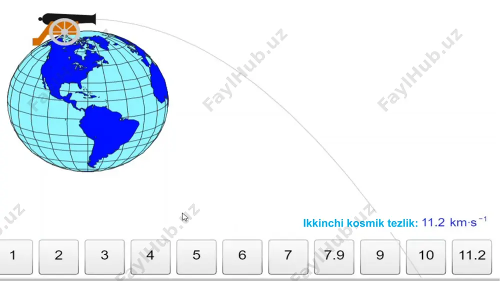 gravitatsion maydonda harakat 10-sinf, 20-mavzu - Page 3