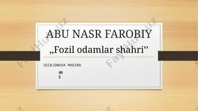 abu nasr farobiy — PPTX