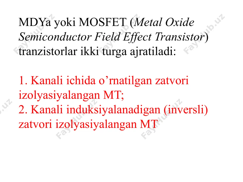 maydonli tranzistorlarni tuzilmasi - Page 4