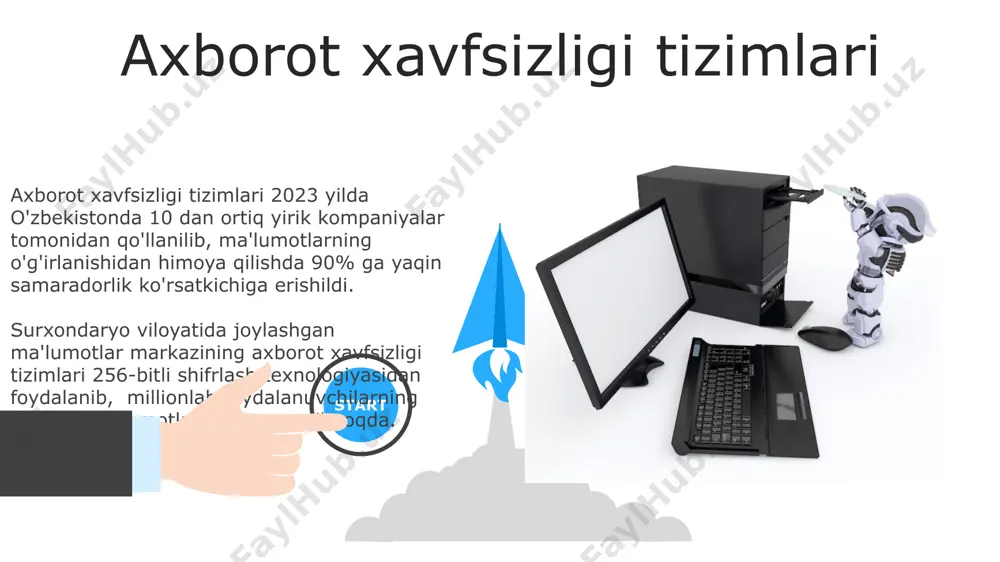 ga ega bo'lib, aqsh va xitoy kabi mamlakatlarda eng yuqori penetratsiyaga erishgan. bilim boshqaruv tizimlari самарали ббт, ўқувчиларнинг ўзлаштириш даражасини кузатиш учун 7 хил турдаги тестларни таклиф этади ва бундай тизимлар навоий вилоятидаги мактабларда муваффақиятли ишлатилмоқда. билим бошқарув тизимлари (ббт) маълумотларни 3 та асосий турда ташкил этади: таълим мазмуни, ўқувчиларнинг баҳолари ва ўқитувчиларнинг фаолияти, бундай тизимлар ўзбекистондаги 100 дан ортиқ ўрта мактабда қўлланилади. sun'iy intellektga asoslangan tizimlar o'zbekistondagi sun'iy intellektga asoslangan tizimlarning 30% dan ortig'i sanoat va qishloq xo'jaligi sohalarida qo'llanilib, 5% dan ortig'i esa tibbiyotda diagnostika maqsadida ishlatiladi. sun'iy intellektga asoslangan tizimlar, masalan, google tomonidan ishlab chiqilgan 2012-yildan beri mavjud bo'lgan deepmind algoritmlari, murakkab ma'lumotlarni tahlil qilish va bashorat qilishda yuqori samaradorlikka ega. 06 05 04 funksional tasnif 01 02 funksional tasnif yordamida toshkent shahridagi banklarning 15 tasida mijozlar bilan o'zaro munosabatlarni boshqarish tizimlari (crm) samaradorligini baholashda 5 ball shkalasi qo'llaniladi. 2023-yilgi ma'lumotlarga ko'ra, o'zbekistondagi korxonalarning 70% dan ortig'i …