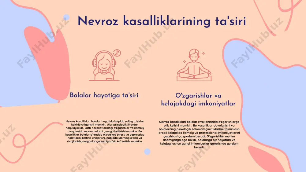iy holatini yaxshilash va muammolarini hal qilishga mo'ljallangan jarayon. u bolalarning emosional va psixologik rivojlanishiga yordam berish uchun zarurdir va ularning ijtimoiy qobiliyatlarini oshirishga xizmat qiladi. bolalar uchun psixologik yordamning afzalliklari bolalar uchun psixologik yordam, ularning ruhiy salomatligini mustahkamlashga, stress va xavotirni kamaytirishga yordam beradi. bu yordam, shuningdek, bolalarning o'z-o'zini anglash va ijtimoiy munosabatlar o'rnatish qobiliyatini rivojlantiradi. psixologik yordam bolalarga qiyinchiliklarni engishga ko'maklashib, ularning o'ziga bo'lgan ishonchini oshiradi. photo by kenny eliason on unsplash davolashda muvaffaqiyatli yondashuvlar muvaffaqiyatli davolash uchun asosiy omillar muvaffaqiyatli davolash uchun bolalarning individual xususiyatlarini hisobga olish juda muhimdir. har bir bola o'ziga xos ehtiyojlari va hissiyotlari bilan ajralib turadi, shuning uchun terapevtlar mos yondashuvni tanlashlari kerak. davolash jarayonida doimiy monitoring va qo'llab-quvvatlash bolalarning muvaffaqiyatini oshirishi mumkin. ijobiy muhit yaratish va stressni kamaytirish ham muhim ahamiyatga ega. bolalar bilan ishlashda psixologlar va ularning o'rni psixologlar bolalar bilan ishlashda muhim rol o'ynaydi, chunki ular bolalarning hissiy holatini tahlil …