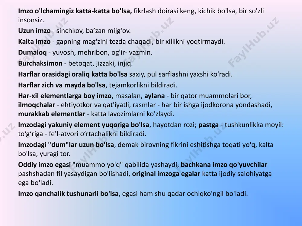 imzoga qarab xarakterni aniqlashni o’rganamiz - Page 3
