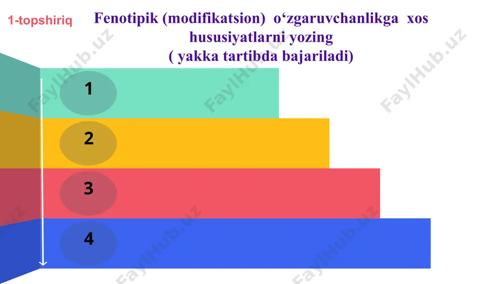mutatsion (genotipik) o‘zgaruvchanlik - Page 4