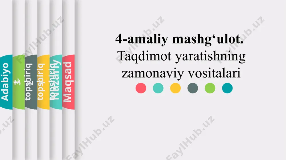 4-amaliy mashg‘ulot: taqdimot yaratishning zamonaviy vositalari - Page 3