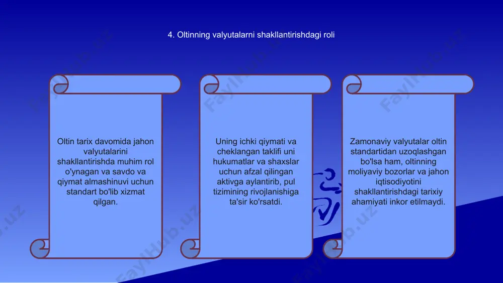 ega. 12. valyuta evolyutsiyasiga moslashish strategiyalari jahon valyuta evolyutsiyasi global iqtisodiyotga ta'sir ko'rsatadigan doimiy jarayondir. samarali moslashish uchun korxonalar tendentsiyalarni tushunishlari va xavflarni minimallashtiradigan va imkoniyatlarni maksimal darajada oshiradigan strategiyalarni amalga oshirishlari kerak. valyuta evolyutsiyasiga moslashishning asosiy strategiyalaridan biri valyuta xoldinglarini diversifikatsiya qilishdir. bir nechta valyutani ushlab turish orqali korxonalar o'zgaruvchanlikdan himoyalanishi va valyuta riskiga duchor bo'lishini kamaytirishi mumkin, bu esa yanada barqaror moliyaviy ko'rsatkichlarni ta'minlaydi. bundan tashqari, korxonalar forvard shartnomalari va salbiy valyuta harakatidan himoya qilish uchun optsionlar kabi valyuta risklarini boshqarish vositalarini qo'llashlari mumkin. ushbu vositalar korxonalarga xarajatlarni nazorat qilishda va doimiy o'zgarib turadigan global bozorda raqobatbardosh qolishda yordam beradi. e'tiboringiz uchun rahmat