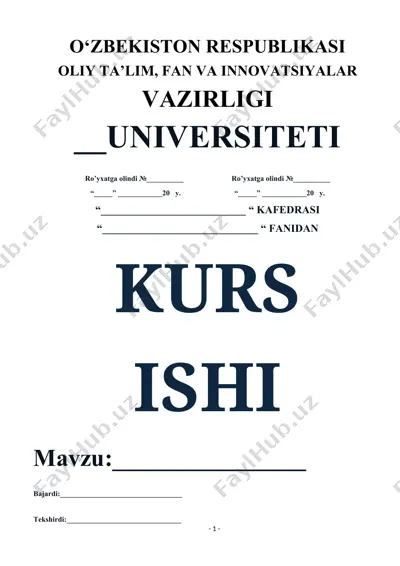 tarix ta’limida xaritalardan foydalanish bo‘yicha kurs ishi — DOCX