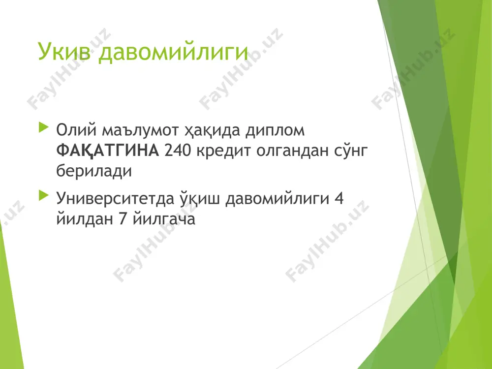universitetning kredit ta'lim tizimi - Page 5