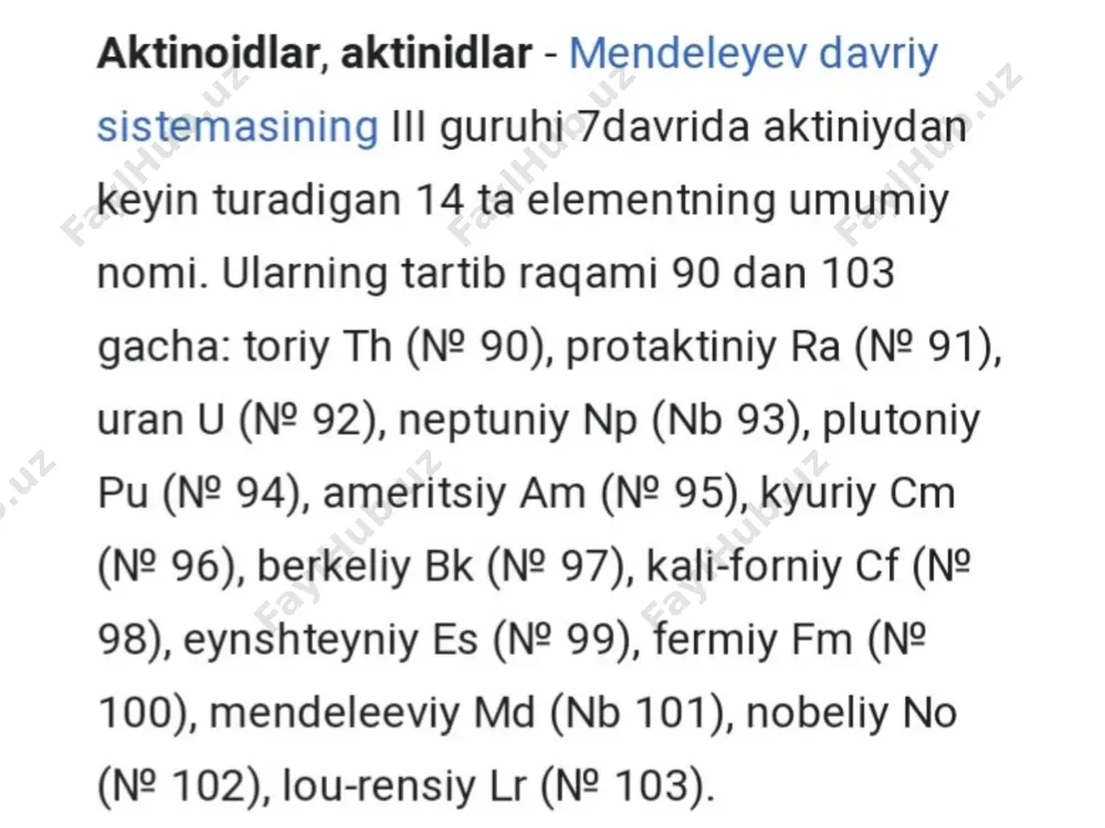 aktinoidlar - Page 2