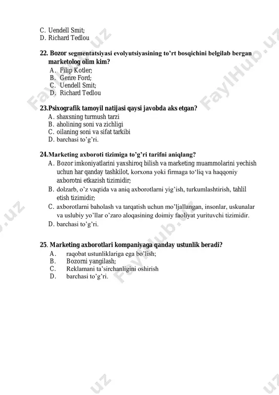 mаrkеtingning аsоsiy tаmоyillаri - Page 4