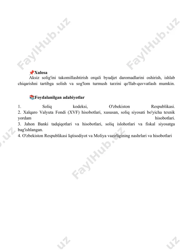 aktsiz solig`i va uni takomillashtirish - Page 5