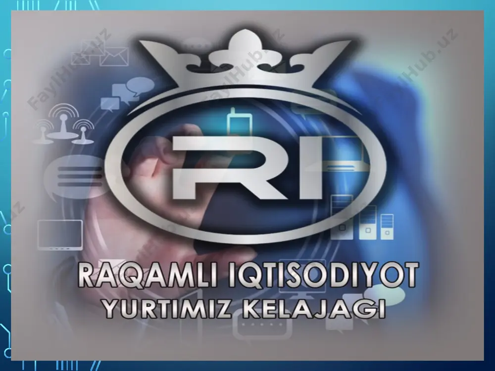 maydigan kichik bitimlarni amalga oshirmoqdalar, o‘rtacha xarid hajmini oshirishga esa unchalik tayyor emaslar. endigi masala o‘rtacha va yirik iqtisodiy bitimlar va moliyaviy operasiyalarni raqamli texnologiyalar orqali amalga oshirishni rivojlantirishdan iborat. raqamli iqtisodiyotni kim rivojlantiradi? mamlakatimiz prezidenti shavkat mirziyoev taʼkidlaganidek, „taraqqiyotga erishish uchun raqamli bilimlar va zamonaviy axborot texnologiyalarini egallashimiz zarur va shart. bu bizga yuksalishning eng qisqa yo‘lidan borish imkoniyatini beradi“. o‘zbekiston respublikasi prezidenti huzuridagi loyiha boshqaruvi milliy agentligi raqamli iqtisodiyotni joriy etish va rivojlantirish sohasida vakolatli organ hisoblanadi. bundan tashqari iqtisodiyot, moliya, axborot texnologiyalari, adliya vazirliklari va boshqa qator davlat tuzilmalari raqamli iqtisodiyotni rivojlantirish uchun o‘ziga xos mas’uliyat va vazifalarga ega. bu haqida kuni kecha prezident shavkat mirziyoyevning oliy majlis senati va qonunchilik palatasiga qilgan murojaatnomasida ham alohida taʼkidlab o‘tildi. raqamli iqtisodiyotning shaxsiy hisoblari: raqamli iqtisodiyotning shaxsiy hisoblari, ma'lumotlar axborot texnologiyalari, ma'lumotlarni to'plash, saqlash va tahlil qilish usullari haqida tushuntirish kerak. raqamli iqtisodiyotning dunyo himoyasi: raqamli iqtisodiyotning xalqaro himoyasi, …