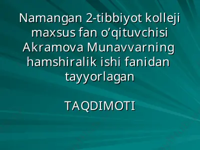 qon aylanish a'zolari tizimini baholash — PPT