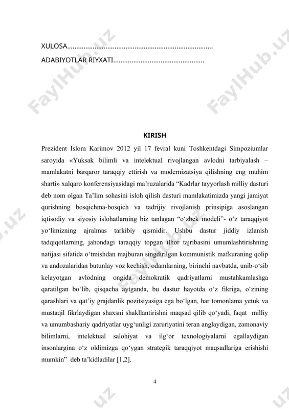 lat ta’lim standartlarini, o‘quv dasturlari va o‘quv uslubiy adabiyotlarini takomillashtirish ishlari kо!rib chiqildi. respublikamiz mustaqillikdan so‘ng ta’lim tizimini yuksaltirish uchun aniq va dadil qadamlar tashlamoqda[3]. hozirgi kunda mamlakatimiz taraqqiyoti va rivojlanishi kimyo sanoatining rivojlanishi bilan bog‘liq. ishning dolzarbligi. yupqa qavatli xromatografiya (yuqx) usuli dorivor o‘simliklar tahlili uchun keng qo‘llaniladigan usuldir. yuqx usulining qo‘layliklaridan biri yakuniy natija olish uchun uning parametrlarini o‘zgartirish osonligida hisoblanadi. boshqa tomondan esa analiz uslublari standartlashmagan va analizning aniq shart-sharoitlari belgilanmagan. shunga qaramasdan yevropa farmakopiyasida (european pharmakopoeia) instrumentlashgan yuqxning yangi zamonaviy imkoniyatlari ko‘paymoqda. u tez sur’atlar bilan rivojlanmoqda. ishning maqsadi. zamonaviy yuqori samarali yupqa qavatli xromatografiya (yusyuqx) usuli yordamida dorivor o‘simliklarni tahlil qilishda ushbu uslubdan foydalanish. o‘simlik xomashyosi asosidagi preparatlarning zamonaviy (yusyuqx) va yuqx bilan analiz qilishni taqqoslash. ishning ilmiy yangiligi: tritsiklik xinazolonlar hosilalari orasida ko‘plab dori moddalar olingan bo‘lib ular bugungi kunda tibbiyotda keng qo‘llaniladi. shuning uchun ham o‘simliklar tarkibidan dorivor moddalarni ajratish hamda ularni yusyuqx …