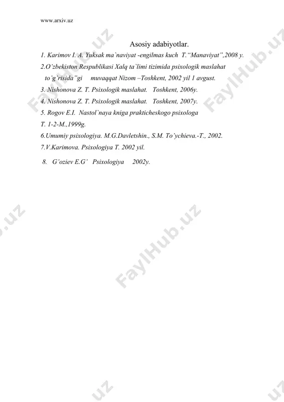 psixologik maslahat haqida nizom - Page 5