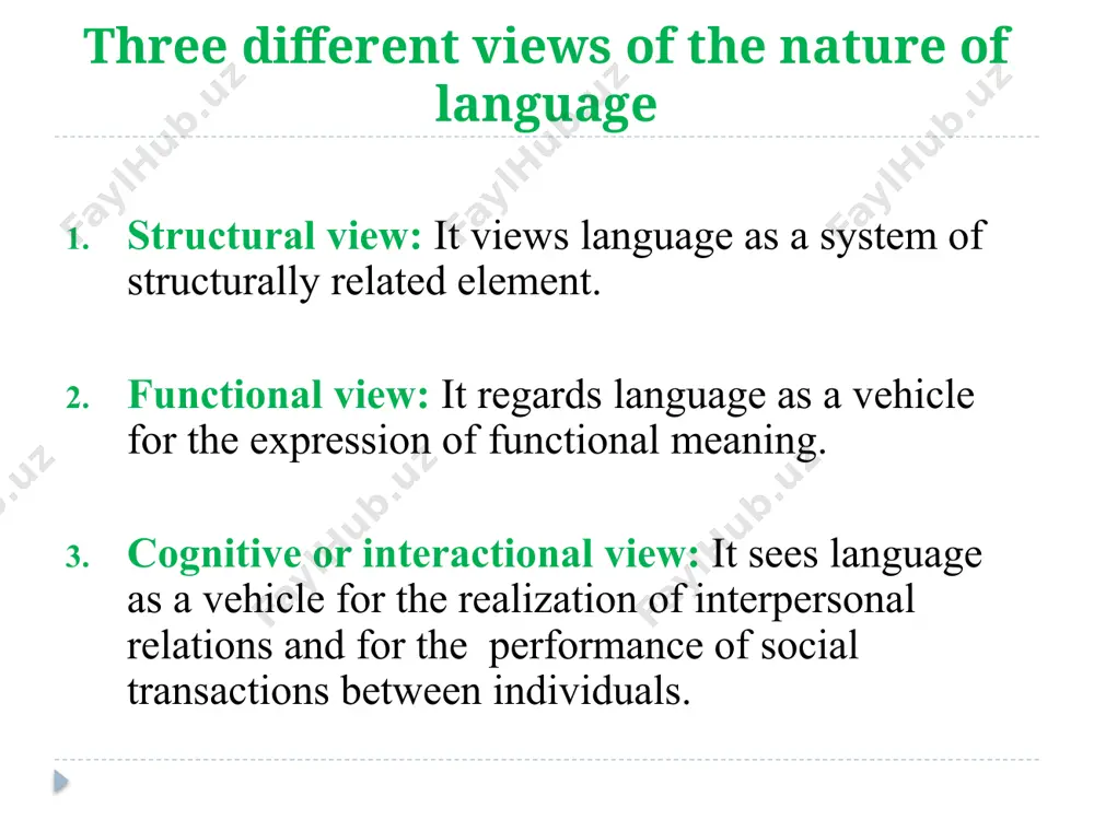 fluence rules: insufficiently explicit, often false memorisation of long rules, paradigms minute details, instead of relevant points morphology in focus, syntax neglected pronunciation plays little role lexis is taught unsystematically heavy reliance on written language order of skills: reading - writing - translating - speaking - (listening) language teaching methods: grammar translation procedure talking about the language, not the language analytic - deductive approach no scope for personal involvment long presentation phase followed by little practice prescriptive attitude (cause: social class prejudice, nationalism) activities: translation, composition, dictation, completion, transformation, conversion, rearrangement. critic: language learning meant memorizing endless lists of unusable grammatical rules and vocabulary, attempted to produce perfect translations of literary prose (tedious experience for the learner). creates few demands on the teacher. language teaching methods: direct method this approach was developed initially as a reaction to the grammar-translation approach in an attempt to integrate more use of the target …