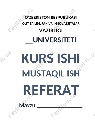 oila tarbiyasining mazmun va mohiyati — DOCX