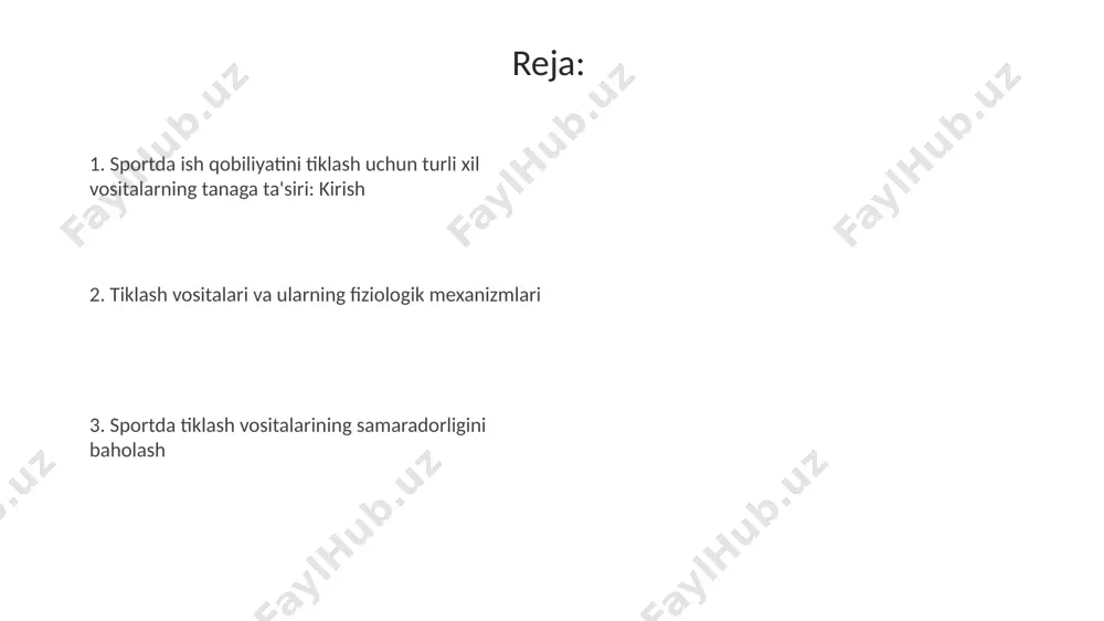 a muddatda bo'shashtiradi, lekin 10-20% gacha kuch yo'qotishiga olib kelishi mumkin, ayniqsa yirik mushak guruhlarida. afzalliklaridan biri - bu mushaklarning og'rig'ini kamaytiradi va qon aylanishini yaxshilaydi, lekin noto'g'ri foydalanish to'qimalarning shikastlanishiga sabab bo'lishi mumkin. kompressiya kiyimining ta'siri kompressiya kiyimi mushaklarni qo'llab-quvvatlab, tebranishni kamaytiradi, bu esa mushaklarning charchashini 15-20% ga kamaytirishi mumkin va sport ko'rsatkichlarini yaxshilaydi. tadqiqotlar shuni ko'rsatadiki, kompressiya kiyimi qon aylanishini yaxshilaydi, kislorod yetkazib berishni 10-15% ga oshiradi va shu bilan tiklanish jarayonini tezlashtiradi. sovuq terapiyasi (krioterapiya) krioterapiya 110°c dan -140°c gacha bo'lgan haroratda qisqa muddatli (2-5 daqiqa) ta'sir qilishni o'z ichiga oladi, bu og'riqni kamaytiradi va umumiy tiklanishni tezlashtiradi. sovuq terapiya, masalan, muz vannalari, qon tomirlarini qisqartiradi va yallig'lanishni kamaytiradi, mushaklardagi metabolik chiqindilarni 15-20 daqiqa ichida tezroq olib tashlashga yordam beradi. issiqlik terapiyasi issiqlik terapiyasi, masalan, issiq kompresslar, qon tomirlarini kengaytiradi, qon oqimini 10-15% ga oshiradi, bu esa shikastlangan to'qimalarga ozuqa moddalarini yetkazib berishni tezlashtiradi. issiqlik terapiyasi 40-45 …