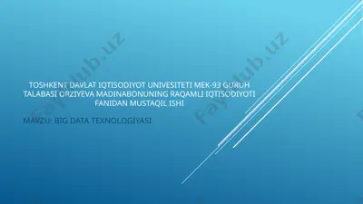 big data — PPTX