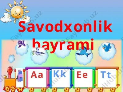 savodxonlik bayrami — PPTX