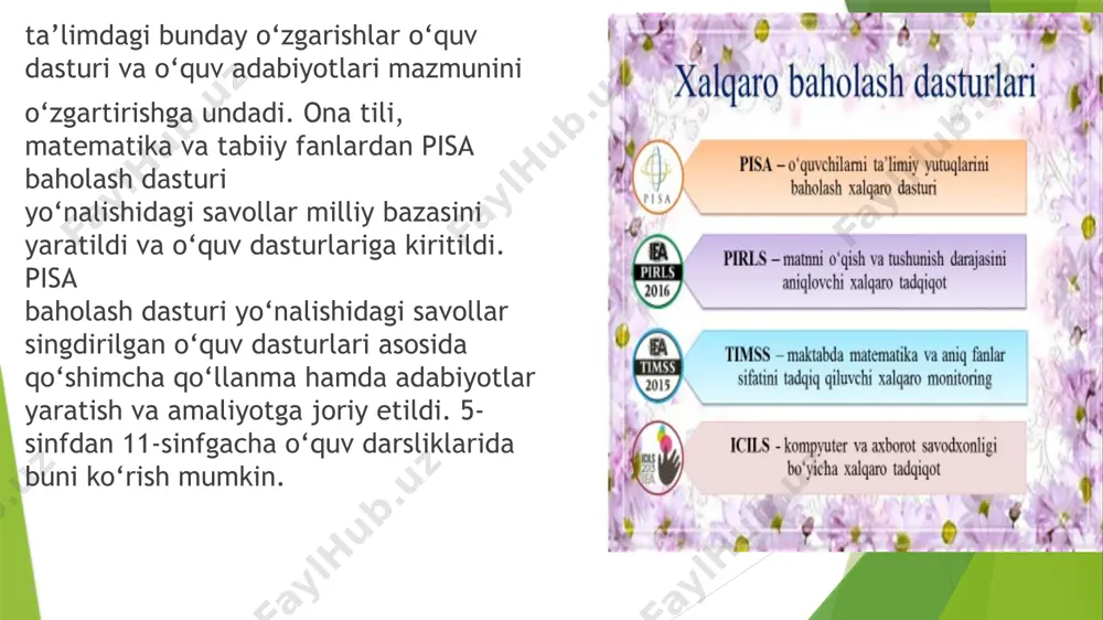 xalqaro baholash dasturlari (pirls, timss, pisa) va ularni amalda qo‘llay olish - Page 4