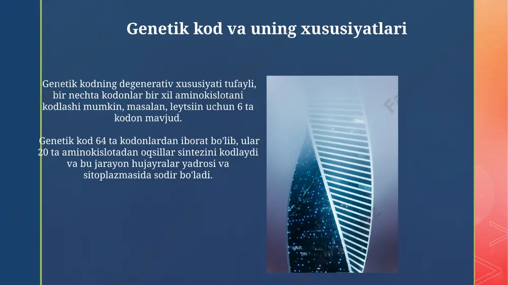 dnk molekulasining genetik axborotni va irsiy belgilarni saqlashdagi o‘rni - Page 4