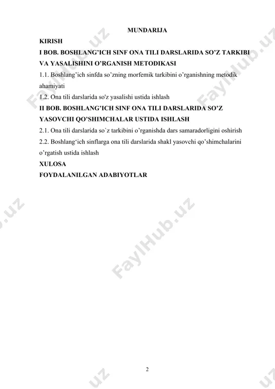 dalili sifatida oʻzbekiston hududining har bir viloyatida “prezident maktablari” mavjud. til har qanday millatning ma’naviy boyligi, madaniyati, tafakkuri va o‘zligining ajralmas bir qismidir. har bir xalqning milliy o‘ziga xosligini ifoda etishda ona tilining o‘rni beqiyosdir. ona tilining chuqur o‘rganilishi nafaqat tilni mukammal bilishga, balki milliy tafakkur, estetik did va muloqot madaniyatini shakllantirishga xizmat qiladi. o‘zbekiston respublikasi prezidentining “o‘zbek tilining davlat tili sifatidagi maqomini mustahkamlash va til madaniyatini oshirish chora-tadbirlari to‘g‘risida”gi farmoni til o‘rganishga, ayniqsa uni to‘g‘ri, ravon va boy shaklda qo‘llashga alohida e’tibor qaratilayotganining yaqqol isbotidir. bu esa ona tili ta’limining mazmun-mohiyatini tubdan yangilashni, tilning barcha bo‘limlari qatori so‘z yasalishini ham chuqur va tizimli o‘rgatishni taqozo etadi. so‘z yasalishi – tilshunoslikda muhim bo‘limlardan biri bo‘lib, o‘quvchilarning til tafakkurini rivojlantirish, so‘z boyligini oshirish hamda mustaqil fikrini ifodalash qobiliyatini shakllantirishda muhim ahamiyat kasb etadi. maktab dasturlarida bu bo‘limga alohida e’tibor qaratilgan bo‘lsa-da, uni o‘qitish metodikasini takomillashtirish, o‘quvchilarda mavzuga nisbatan qiziqish uyg‘otish, interaktiv …