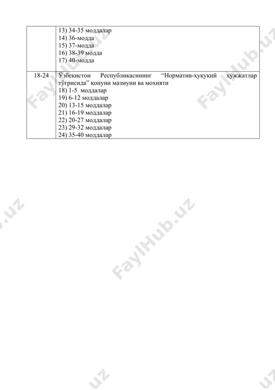 ер ҳуқуқи фанидан 6-семестр учун 1-он саволлари - Page 5