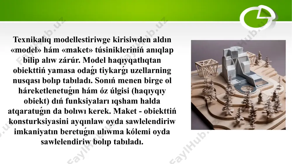 studentlerden ibarat brigada hám taǵı basqalar. texnikalıq proektlestiriw hám modellestiriwdiń shólkemlestirilgen formaları. dizayn haqqínda túsinik dizayn (ing. design - joybar, sızılma, súwret) - zatlar ortalıǵın estetik hám funktsional sapaların qáliplestiriw maqsetine qaratılǵan proektlestiriw iskerligi túrlerin ańlatiwshı termin. dizayn iskerligi quramına keń tutınıw buyımları, mashina, dáske, kiyim, reklama hám oquv materialları, islep shıǵarıw, jámiyetlik hám turar jay binalardı úskenelew, mebel hám basqalar kiredi. dizayn 20 -ásir baslarında júzege kelip, 30 -jıllarda arnawlı iskerlik túri retinde batıs evropa hám aqshda qáliplesti. 80-jıl 2-yarımınan dizaynning iskerlik sheńberi kengaydi. dizaynerlar súwretshi sezimsi menen birge ilimiy pánler (mısalı, materialtanıwshılıq, reń tanıwshılıq hám b.) ga tayanadi, islep shıǵarıw procesi hám sharayatları, sotsiologiya hám basqa bilimlerge ıyelewi kerek. dizayn teoriyası házirgi kúnde texnikalıq estetika dep atalıp, ol óz ishine social, ekonomikalıq, ergonomik máselelerdi aladı. jaratılıp atırǵan hár qanday ob'yekt málim wazıypanı (funksiyanı ) orınlawǵa qaratılǵan. ob'yektning forması, ólshemi onıń funksiyasına forma mazmunı hám shólkemlestirilgen túsine sáykes keliwi …