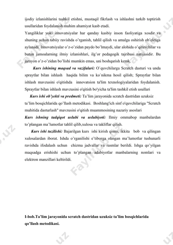 rga albatta online versiyasida ishlashni taklif etamiz. kompyuter versiyasida ham o’rnatib ishlashingiz mumkindir. shunday qilib bu dasturni o’rnatishning uch hil versiyalari mavjud. birinchi onlayn versiyasini o’rnatib, «скачивай» buyrug’ini amalga oshirishimiz mumkin bo’ladi. 2 chi versiyasini mahsus ilovani ishga tushirib qadamma qadam bo’limlarini ornaish mumkin, birinchisi bu adobe air dasturini o’rnatish zarur. undan keyin scratch dasturining onlayn versiyasi o’rnatiladi va uchinchi bo’limdan foydalanmasangiz ham bo’ladi. bu usullarning ikkovida ham scratchni o’rnatish uning tarkibi va ko’rinishi deyarli bir hil, garchi ayrim tafovutlari bo’lsada ularda ishlash jarayonida farq yo’q. masalan, unda scratch bo’yicha kerakli ma’lumotlar berilgan bo’ladi. misol uchun, turli dastur haqidagi materiallar bilan tanishish mumkin bo’ladi: dasturni o’rnatish uchun quyidagi ilovasini internetdan tanlaymiz: ko’rsatilgan 3 ta qadamni ketma-ket bajaramiz, bunda 3chi qadamni amalga oshirmasa ham bo’ladi. avval birinchi adobe air dasturi o’rnatiladi dasturni ilova orqali o’rnatish usulida, undan keyin ikkinchi qadam bajariladi va uchinchi qadam bu scratch haqidagi materiallardan foydalanish imkoniyati, undan …