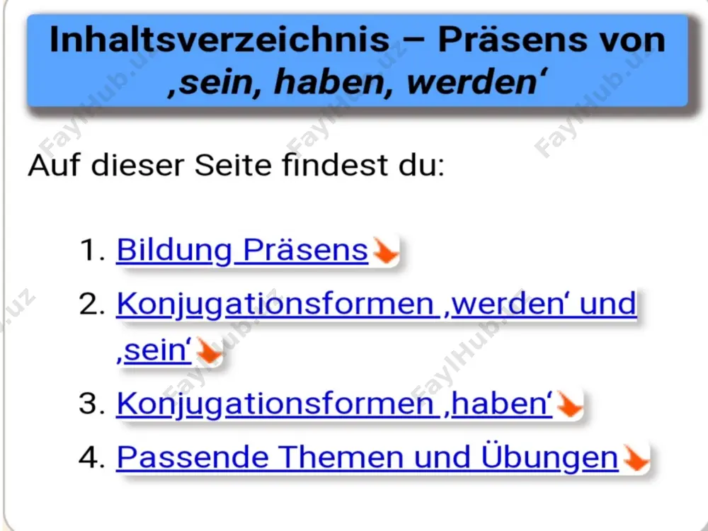 der gebrauch der verben "haben" und "sein" im präsens - Page 2